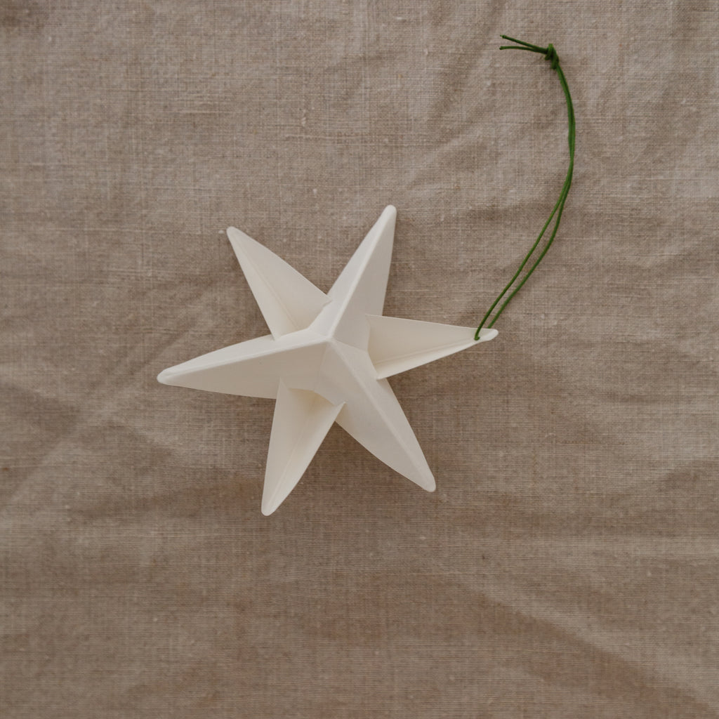 handcrafted christmas ornament scandinavian star